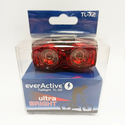 everActive TL-X2 galinis dviračio LED žibintas, vandeniui atsparus