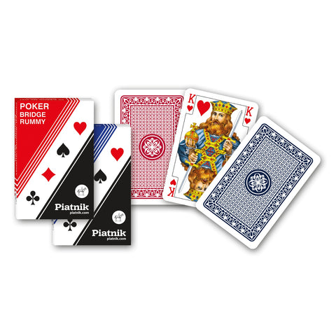 Piatnik kortos pokeriui, bridžui ir rummy – 55 kortų kaladė