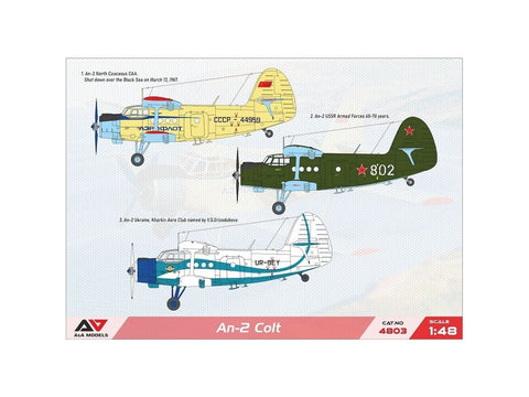 Antonov An-2 Colt plastikinis lėktuvo modelis 1/48 A&A Models 4803