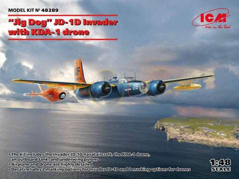 ICM JD-1D Douglas A-26 Invader su KDA-1 dronu 1/48 modelis, 48289