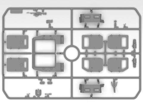 ICM Kozak-2 Ukrainos pasienio tarnyba 1/35 surenkamas plastiko modelis 35016