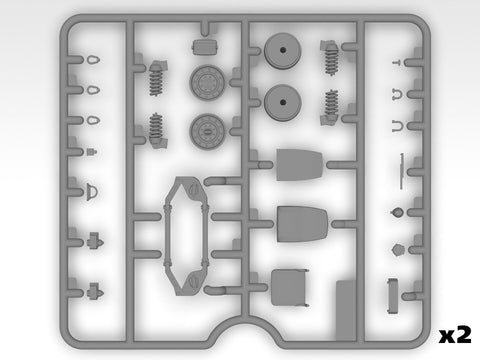 M1025A2 Hummer Humvee ginkluotas vežėjas plastikinis modelis 1:35