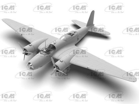 ICM Mitsubishi Ki-21-Ib Sally japonų sunkus bombonešis 1/48 modelis