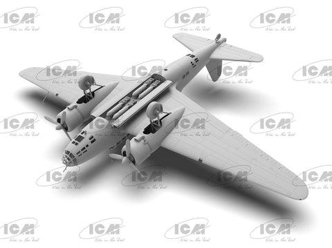ICM Mitsubishi Ki-21-Ib Sally japonų sunkus bombonešis 1/48 modelis