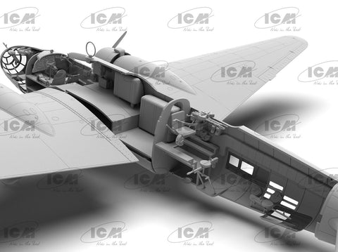 ICM Mitsubishi Ki-21-Ib Sally japonų sunkus bombonešis 1/48 modelis