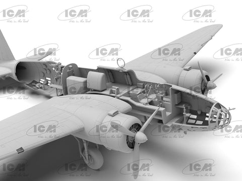 ICM Mitsubishi Ki-21-Ib Sally japonų sunkus bombonešis 1/48 modelis