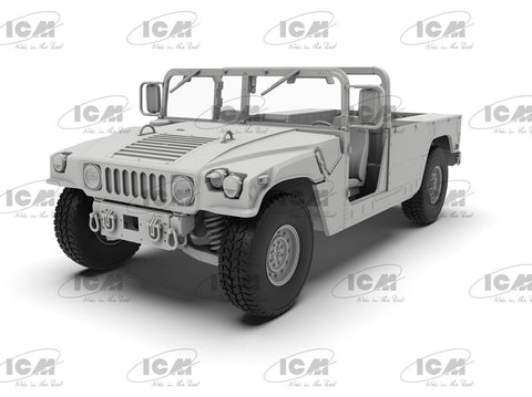 ICM HMMWV Hummer M1097A2 1/35 plastikinis karinis modelis