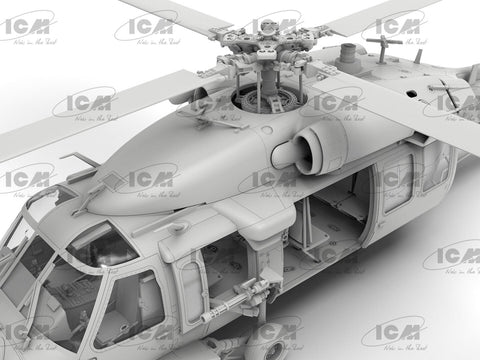 MH-60L Black Hawk JAV spec. pajėgų sraigtasparnis 1/48, ICM