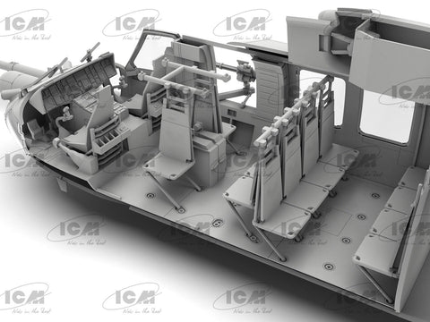 MH-60L Black Hawk JAV spec. pajėgų sraigtasparnis 1/48, ICM
