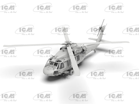 ICM UH-60A Black Hawk Ukrainos žvalgybos sraigtasparnis 1/48 plastikinis rinkinys
