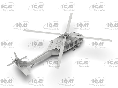 ICM UH-60A Black Hawk Ukrainos žvalgybos sraigtasparnis 1/48 plastikinis rinkinys