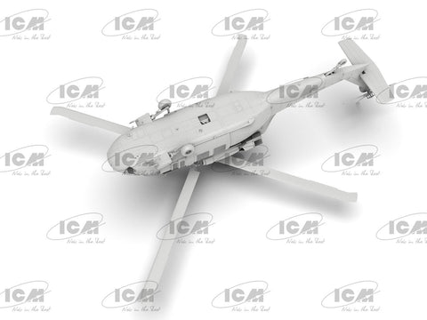 ICM UH-60A Black Hawk Ukrainos žvalgybos sraigtasparnis 1/48 plastikinis rinkinys