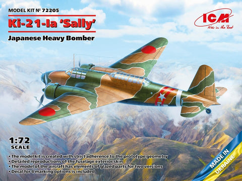 ICM Mitsubishi Ki-21 Sally 1/72 plastikinis lėktuvo modelio rinkinys 72205