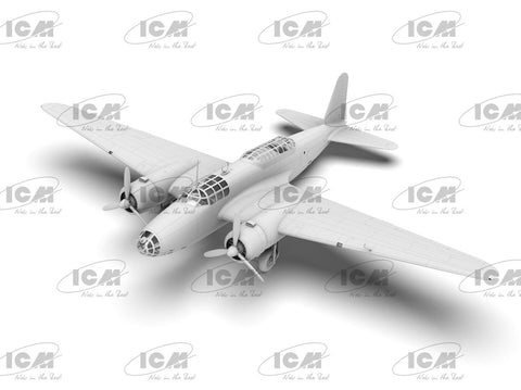 Mitsubishi Ki-21-Ia Sally 1/48 plastikinis bombonešio modelis ICM (48196)