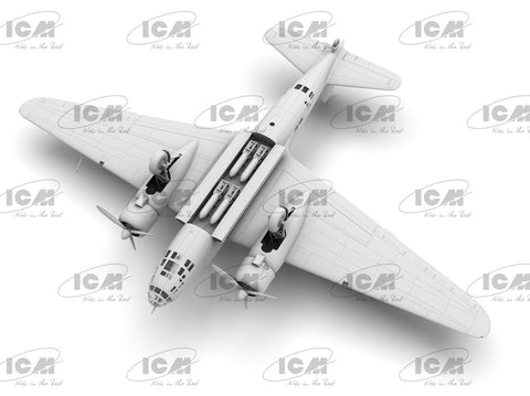 Mitsubishi Ki-21-Ia Sally 1/48 plastikinis bombonešio modelis ICM (48196)
