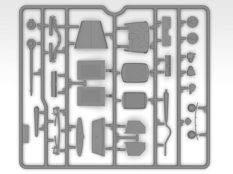 ICM Ford Model A Standard Phaeton 1/24, 1930-ieji – plastiko surinkimo rinkinys