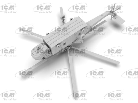 Sraigtasparnio modelis Sikorsky S-64E Skycrane su konteineriu 1/35 ICM 53059
