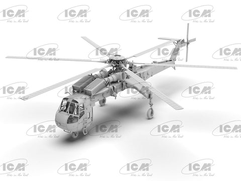 Surenkamas sraigtasparnio modelis Sikorsky CH-54A Tarhe 1/72 ICM 72001