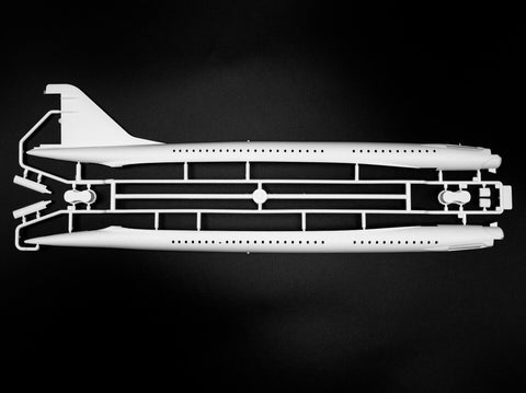 ICM Tupolev Tu-144D viršgarsinis lėktuvas, plastikinis rinkinys 1/144