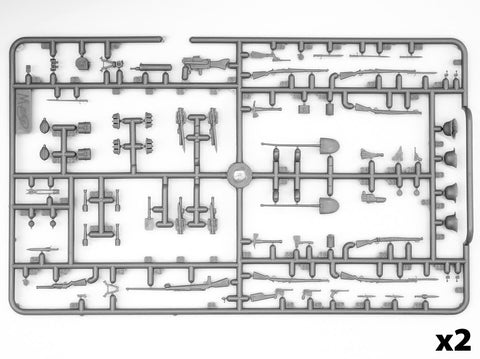 ICM 1/35 Pirmojo pasaulinio karo vokiečių pėstininkai su šarvais