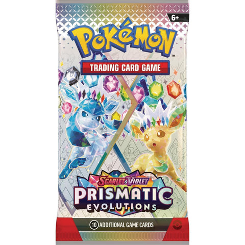 Pokemon Prismatic Evolutions 6 booster pakelių rinkinys kolekcionieriams