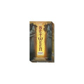 tarot kortos In Between dėžutėje, auksiniu vertikaliu dizainu su dviem statulomis, parodytos iš priekio ir šono