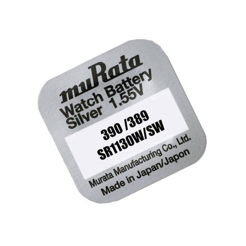 Murata 389/390 SR1130 1,55 V sidabro oksido laikrodžio baterija (1 vnt.)
