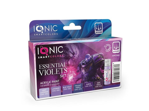 IONIC akrilinių dažų rinkinys Essential Violets 0509 – violetiniai atspalviai