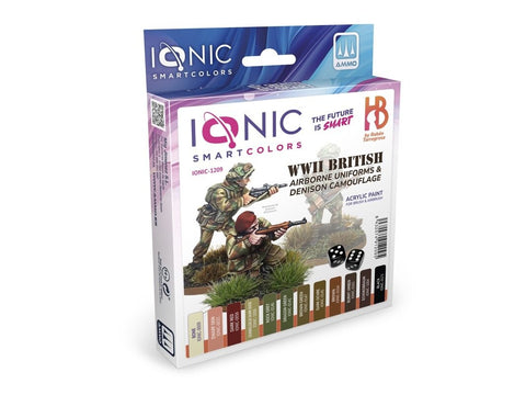 Ionic akrilinių dažų rinkinys WWII britų kamufliažui Airborne Denison