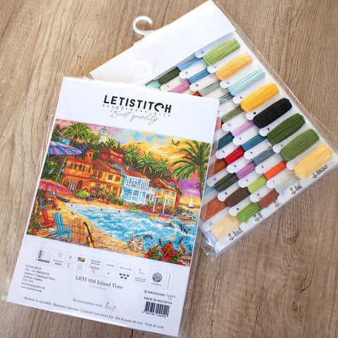 LetiStitch: Island Time SLETI926 - siuvinėjimo kryželiu rinkinys - HOBI.LT 🇱🇹