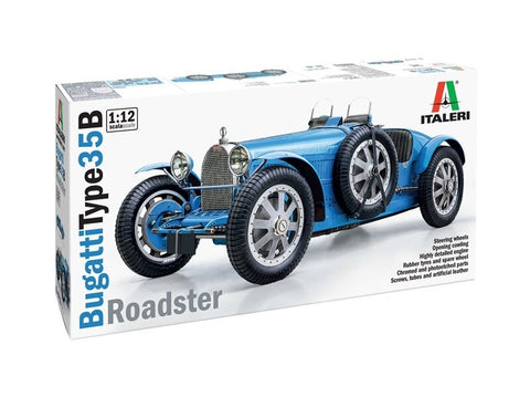 Italeri Bugatti Type 35B Roadster 1/12 plastikinis surenkamas modelis