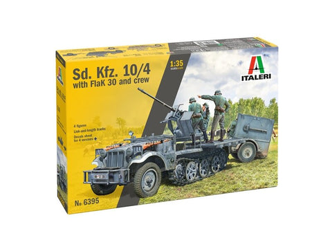Italeri SD.KFZ.10/4 su FLAK 30 įgula, plastikinis modelis 1/35