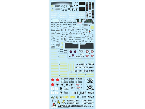 Italeri AH-64 Longbow Apache 1/48 plastikinis modelio rinkinys 2748