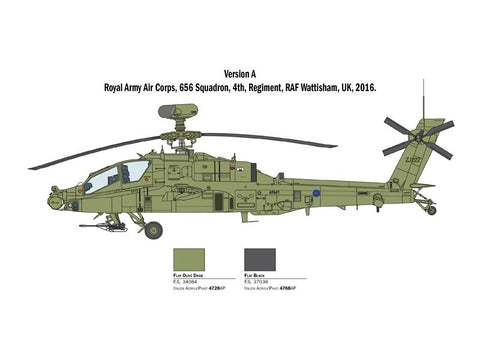 Italeri AH-64 Longbow Apache 1/48 plastikinis modelio rinkinys 2748