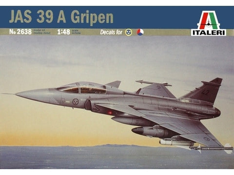 Italeri Saab JAS 39A Gripen 1/48 plastikinis lėktuvo modelis (2638)
