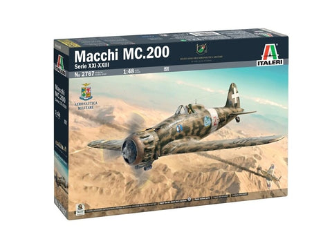 Italeri Macchi C.200 Serie XXI-XXIII 1/48 plastikinis lėktuvo modelio rinkinys
