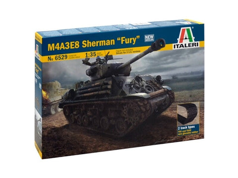 Italeri M4A3E8 Sherman Fury 1/35 plastikinis tanko modelis