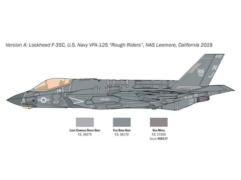 Italeri Lockheed F-35C Lightning II 1/72 plastikinis lėktuvo modelis