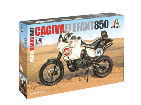 Italeri Cagiva Elefant 850 Paris-Dakar 1987 1/9 plastikinis surinkimo rinkinys