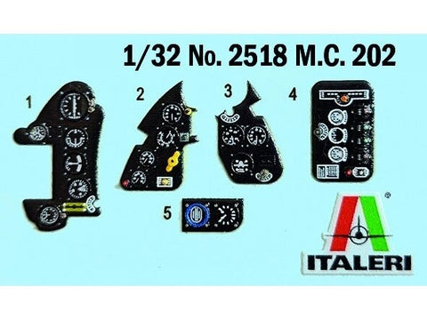 Italeri Macchi C.202 Folgore 1/32 plastikinis lėktuvo surinkimo rinkinys