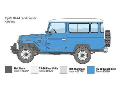 Italeri Toyota Land Cruiser BJ-44 1/24 plastikinis surenkamas modelis