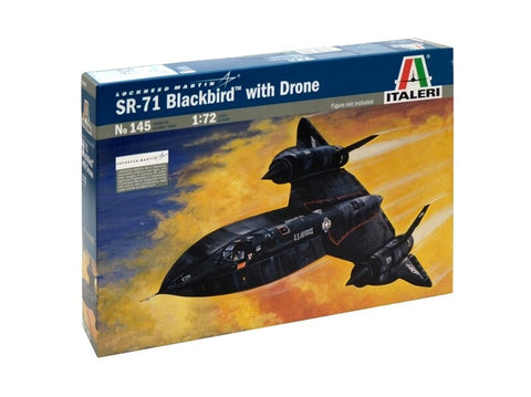 Lockheed SR-71 Blackbird 1/72 Italeri plastikinis modelis (45 cm)