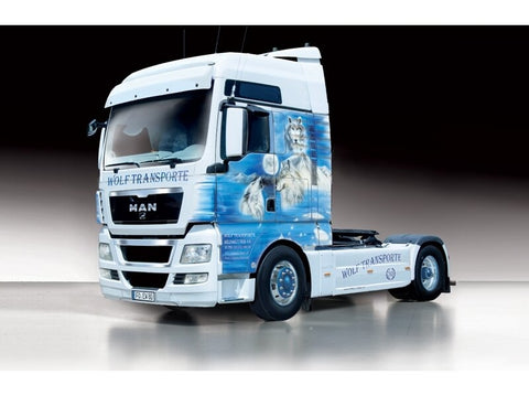 Italeri MAN TGX XXL Wolf Transporte 1/24 surenkamas sunkvežimio modelis
