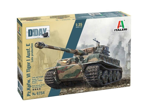 Italeri Tiger I Ausf.E (vėlyvas) 1/35 – D-Day 80-mečio plastikinis rinkinys