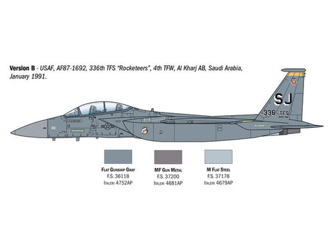 Italeri F-15E Strike Eagle 1/72 plastikinis lėktuvo modelis
