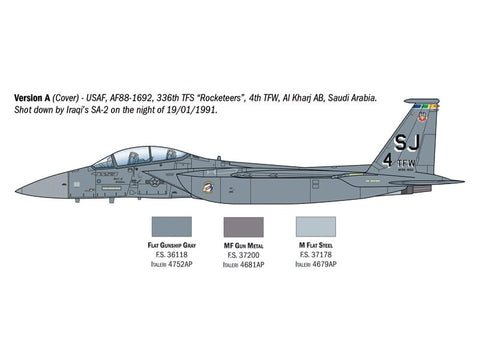 Italeri F-15E Strike Eagle 1/72 plastikinis lėktuvo modelis