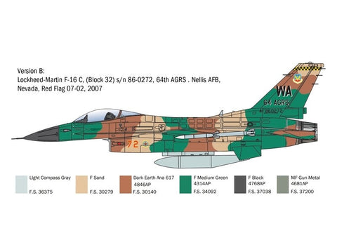 Italeri F-16C Fighting Falcon 1/48 plastikinis lėktuvo modelis