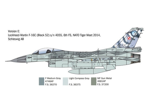 Italeri F-16C Fighting Falcon 1/48 plastikinis lėktuvo modelis