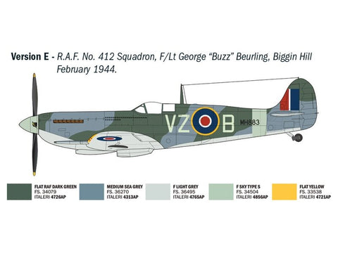 Italeri Supermarine Spitfire Mk. IX Aces 1/48 lėktuvo modelis