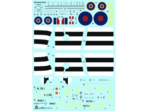 Italeri Supermarine Spitfire Mk. IX Aces 1/48 lėktuvo modelis
